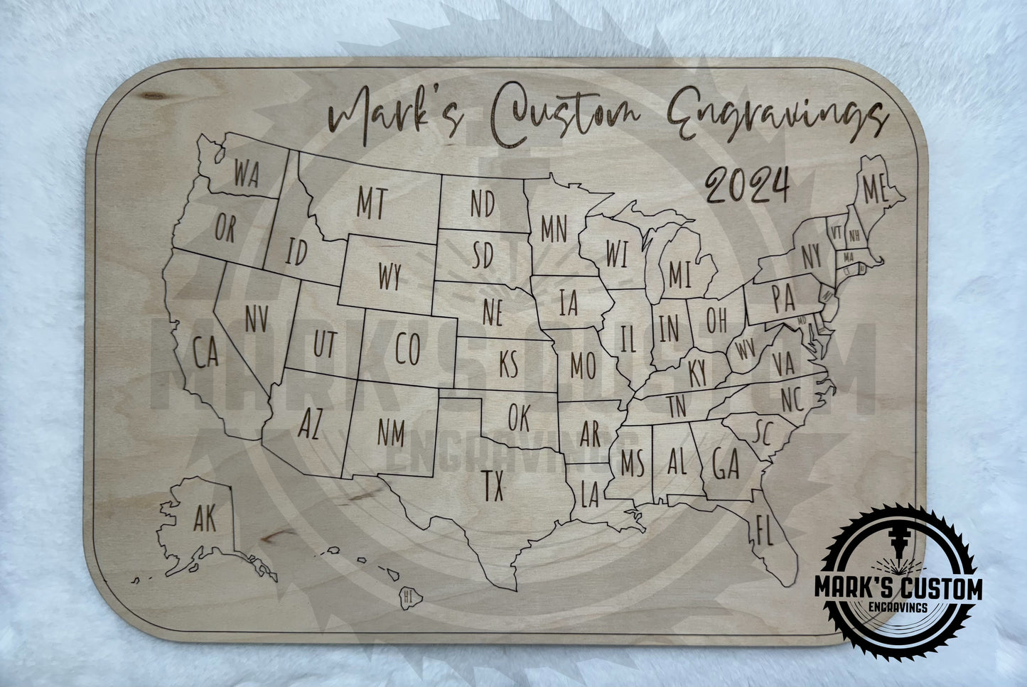 United States Map, Tacker