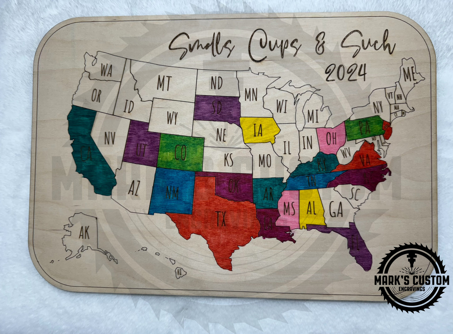 United States Map, Tacker