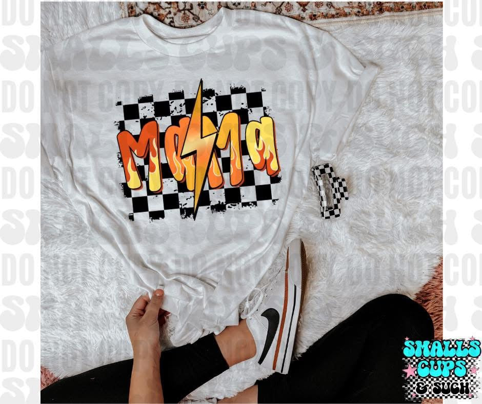 Mama Orange Checkered WITH Matching Mini