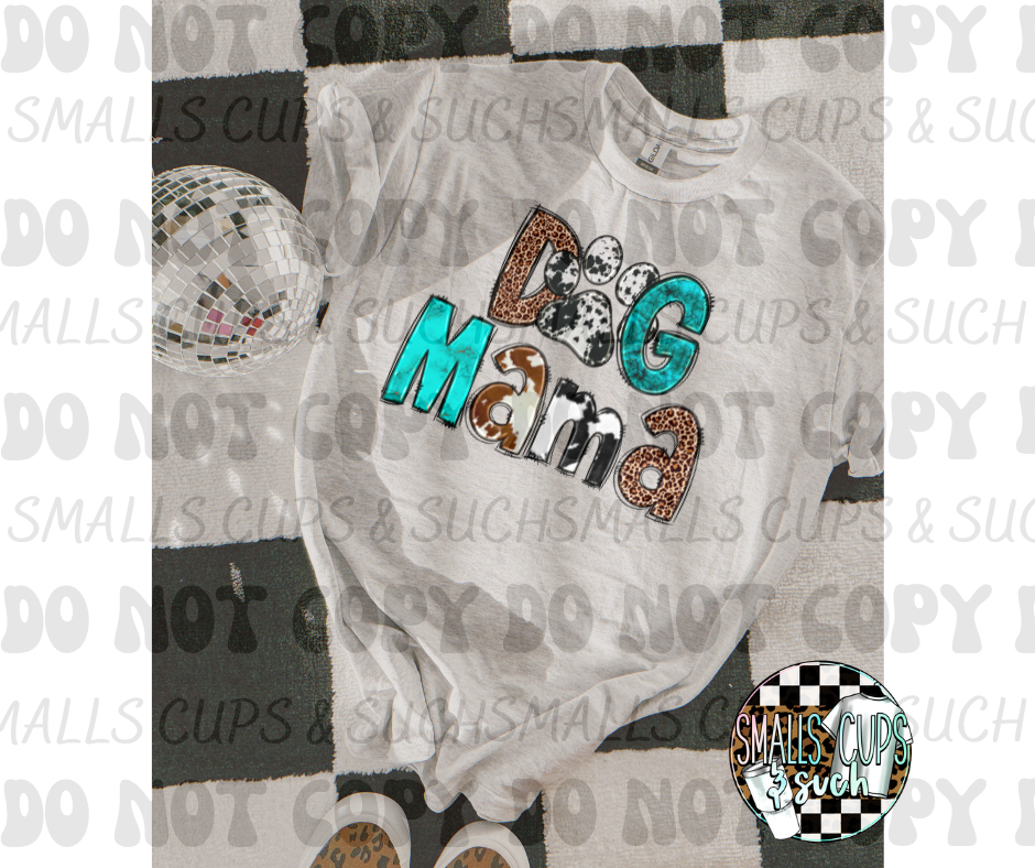 Dog Mama Cow Print