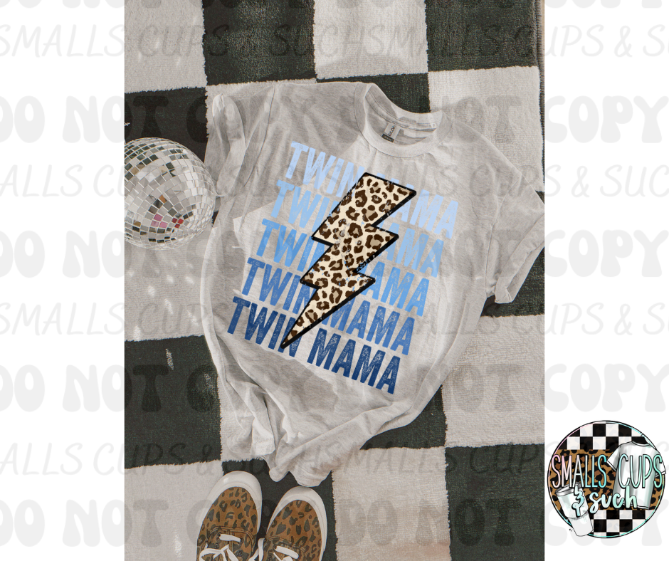 Twin Mama blue