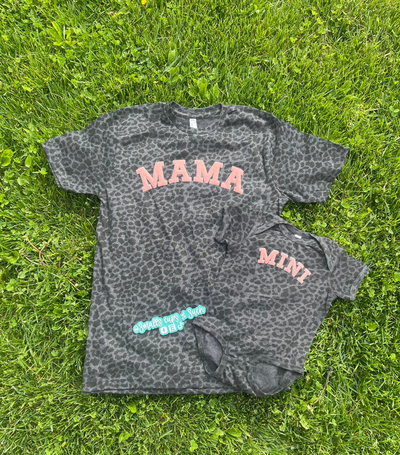 Black leopard MAMA shirt