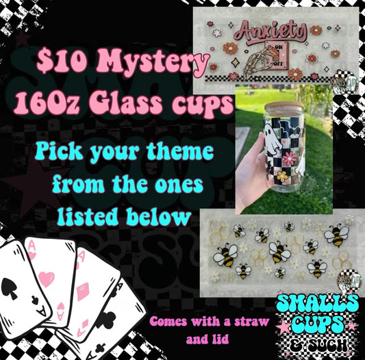 Mystery 16oz Glass Cup