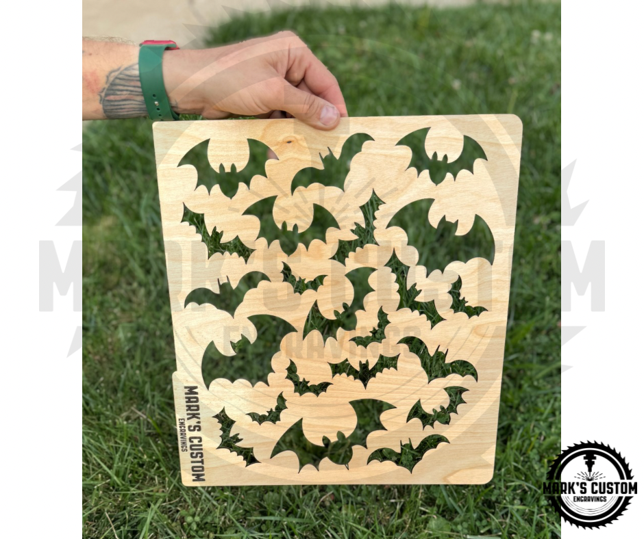 Bats Bleaching Stencil