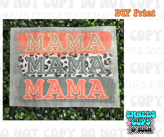 Mama x3 Leopard Middle DTF Print