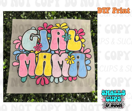 Girl Mama Flowers DTF Print