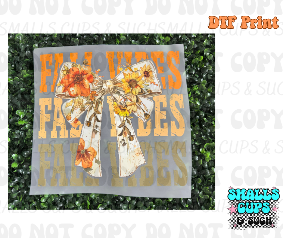 Fall Vibes Sunflowers DTF Print